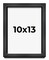 Photo Size Shadow Box 3/4" Depth Grey Picture Frame - UV Acrylic, Backing, Hanging Hardware